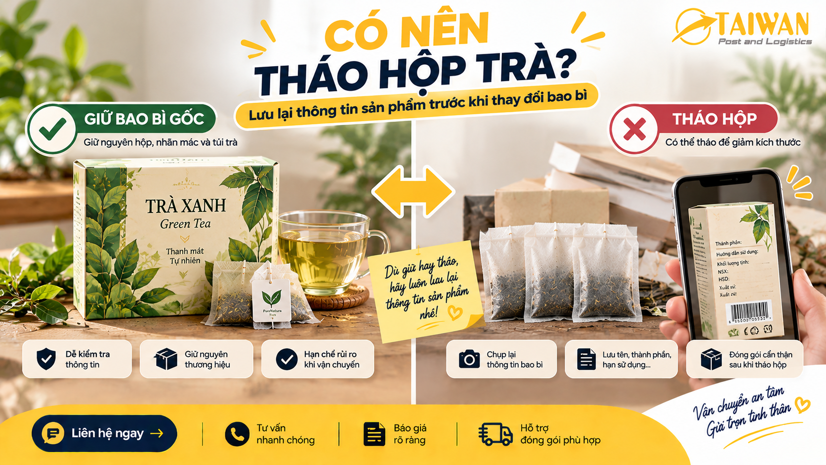 Gửi trà túi lọc sang Đài Loan: Cần chuẩn bị thông tin gì? Gửi trà túi lọc sang Đài Loan: Cần chuẩn bị thông tin gì?