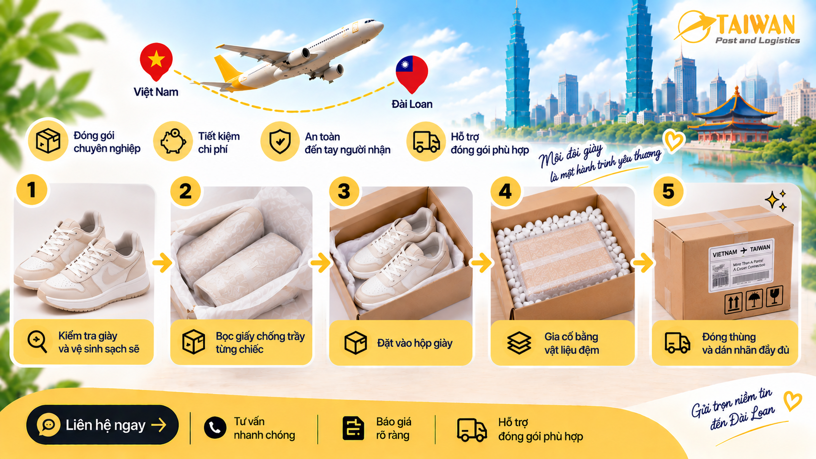 Gửi giày sang Đài Loan: Giữ hay bỏ hộp để tiết kiệm cước? Gửi giày sang Đài Loan: Giữ hay bỏ hộp để tiết kiệm cước?