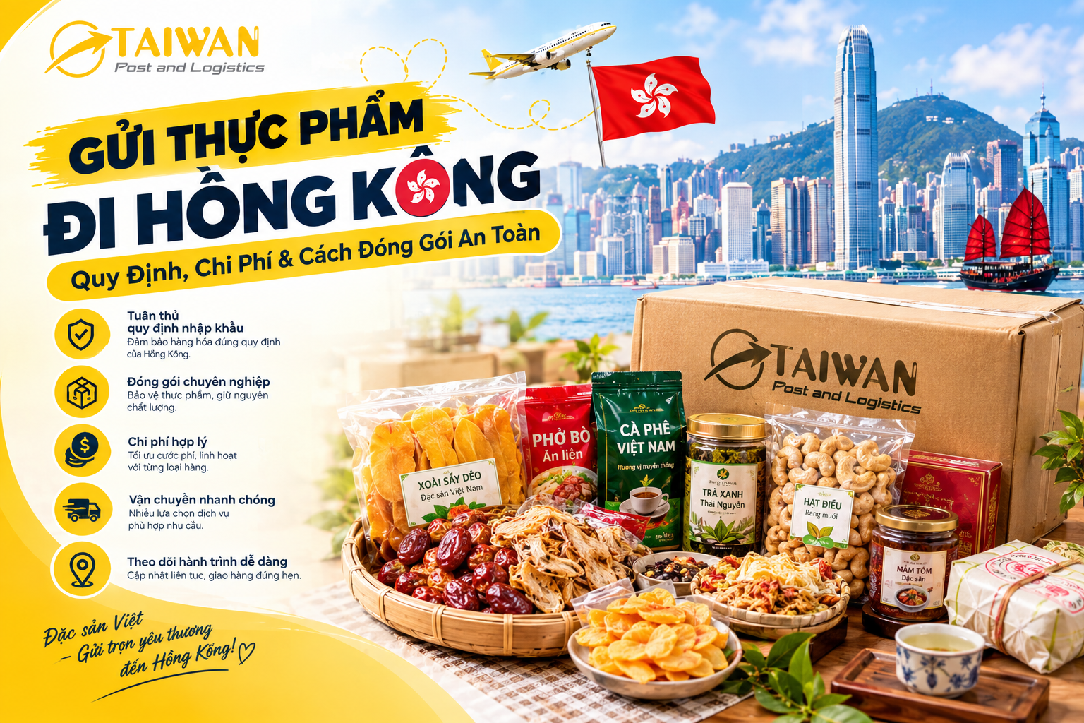 Gửi thực phẩm an toàn, nhanh chóng Gửi thực phẩm an toàn, nhanh chóng