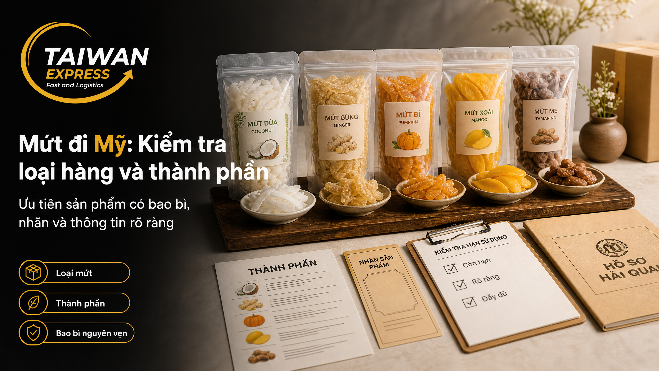 Gửi mứt đi Mỹ có được không? Gửi mứt đi Mỹ có được không?
