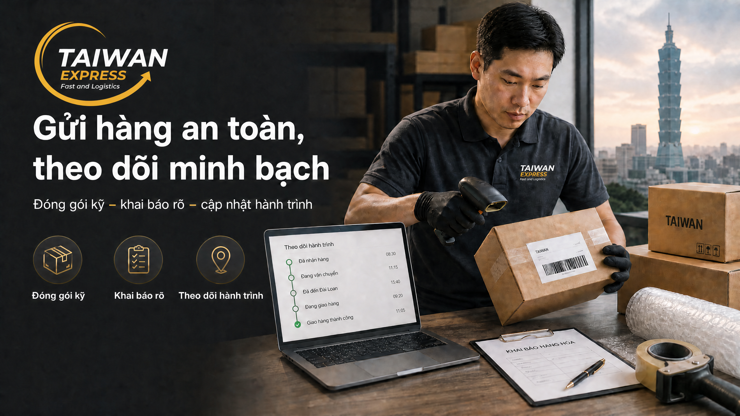 Dịch vụ vận chuyển hàng hóa Taiwan