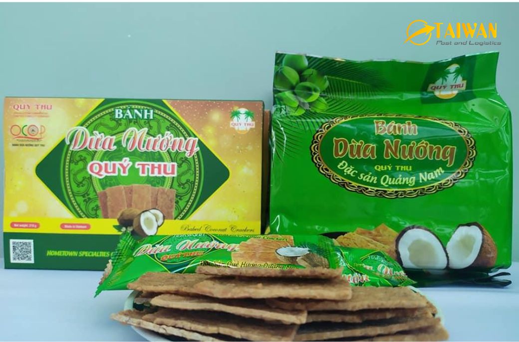 Gửi Bánh Dừa Nướng Quảng Nam Sang Đài Loan